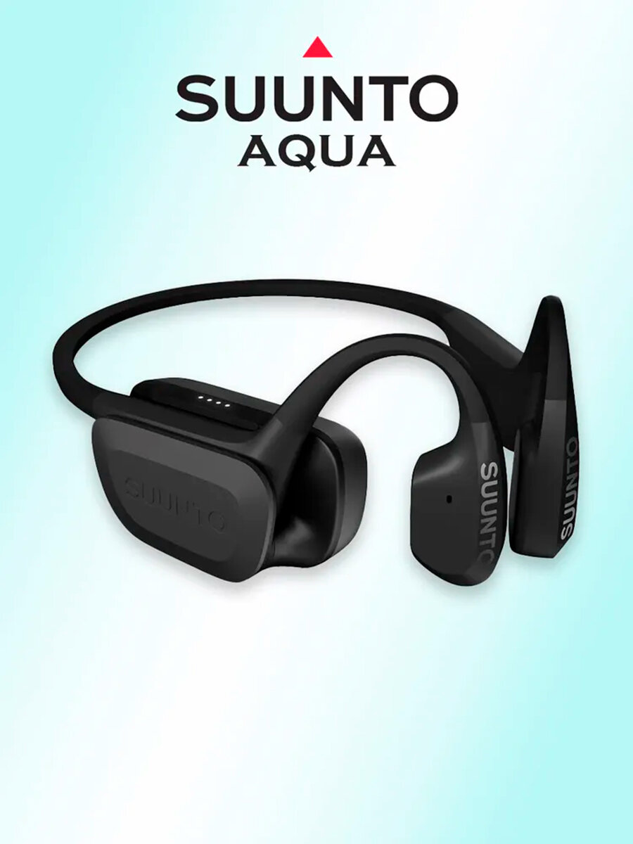 Наушники SUUNTO Aqua SS051023000, с костной звукопроводимостью, IP68, черные
