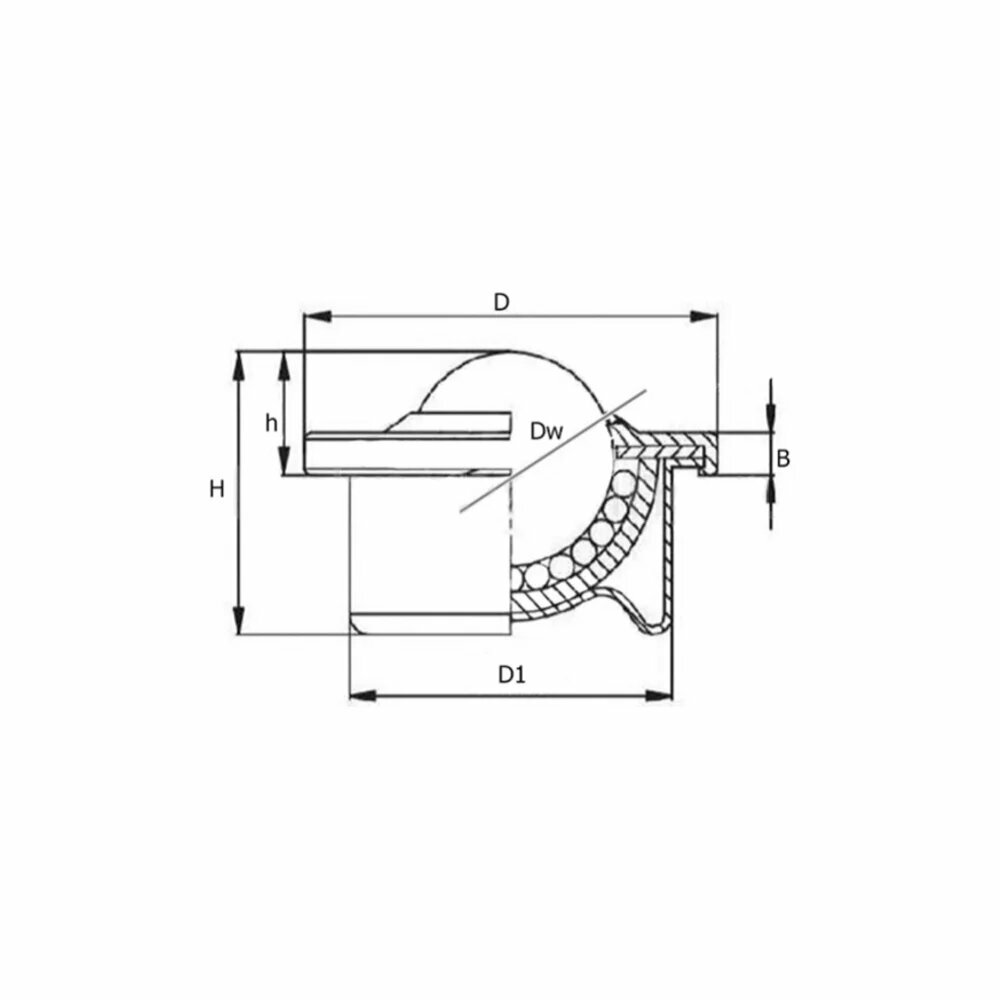 Шариковая опора ISKRA CY22H
