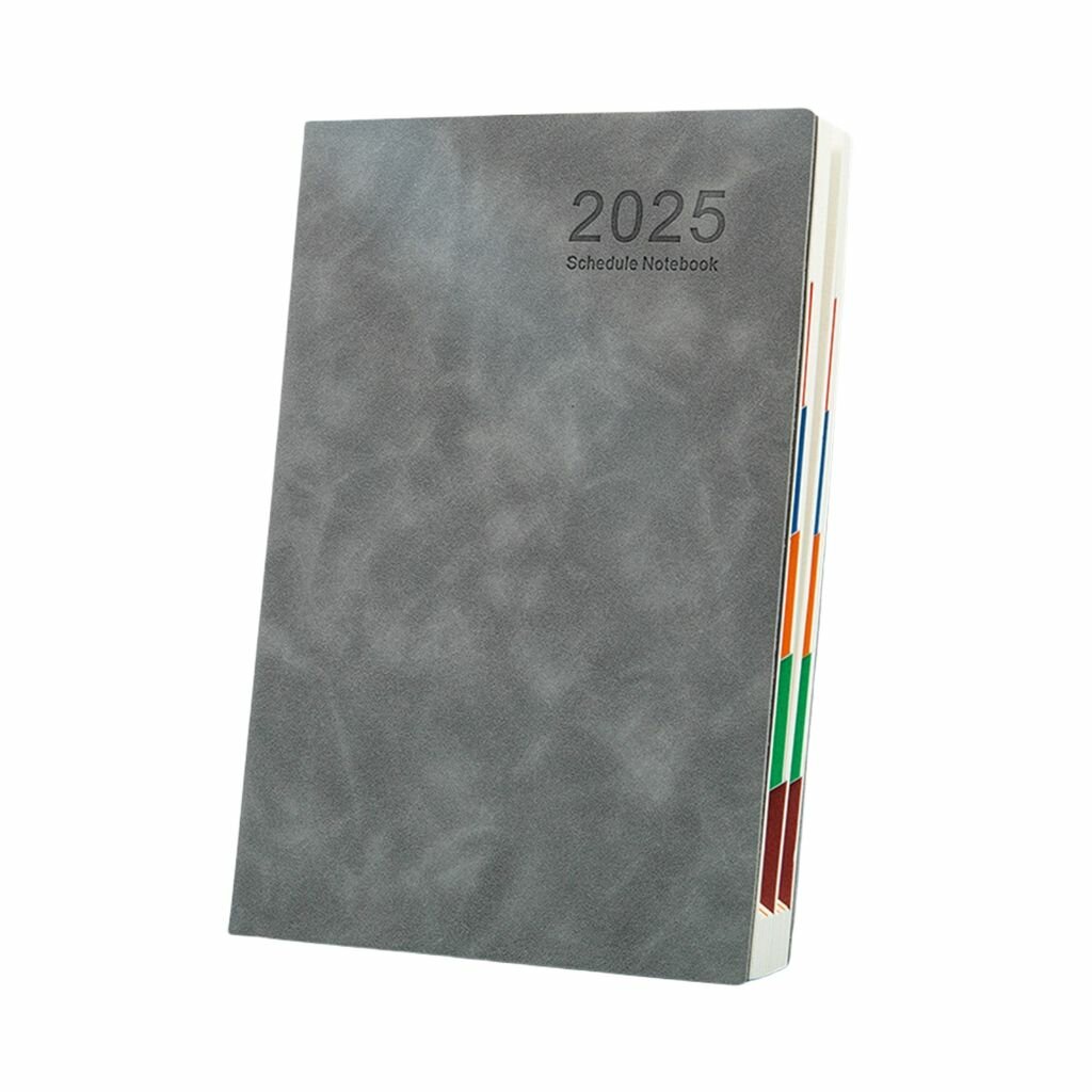 Записная книжка, Ежедневник на 365 дней на 2025 год - серо-зеленый, 1 шт.