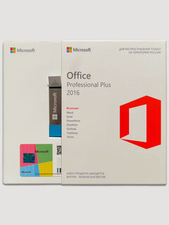 Изображение товара Microsoft Office 2016 Professional Plus, для 1 ПК (привязка к компьютеру), Box Slider с USB-носителем