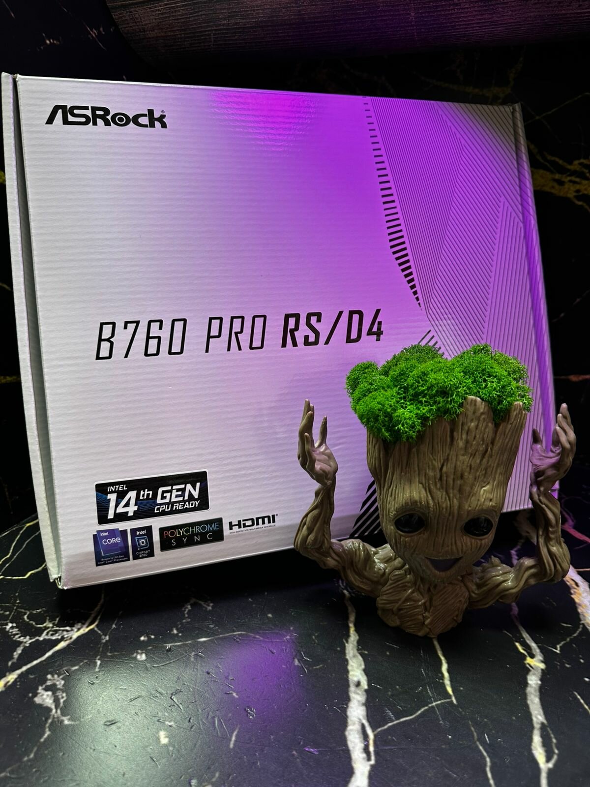 Материнская плата ASRock B760 PRO RS/D4 WIFI, LGA1700, Intel, DDR4, B760, RAID, ATX