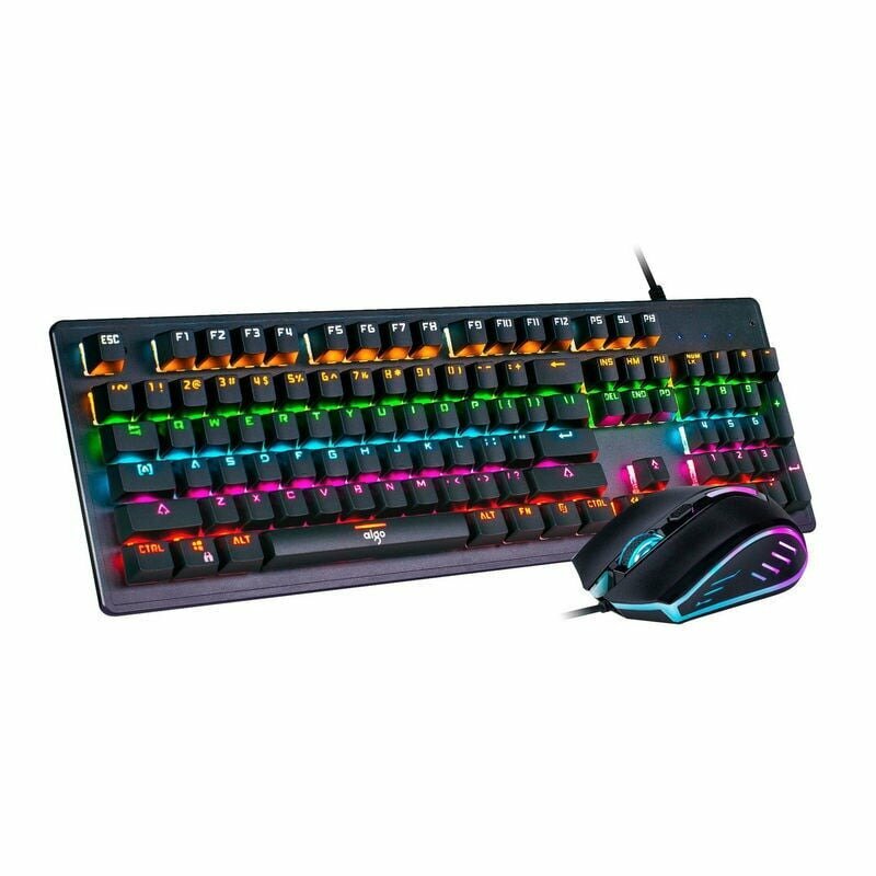 Игровой набор Aigo WQ9528 RGB, клавиатура и мышь, механические клавиши