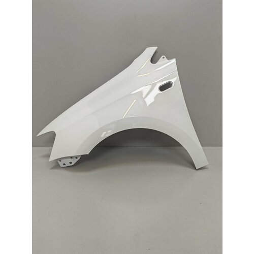 Крыло переднее левое в цвет для Фольксваген Поло V (2009 — 2015) 0q c9a - белый