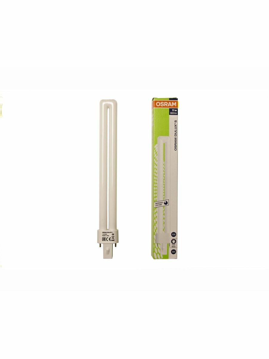 OSRAM DULUX S 11 W/827 G23 лампа компактная люминесцентная 11W 900Lm теплый белый