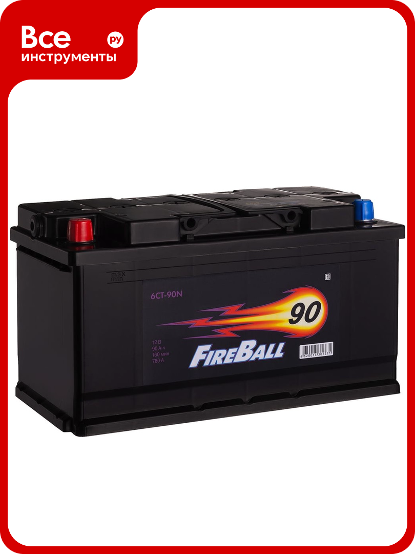 Аккумулятор FIRE BALL 6ст 90 N, 780 А CCA, 590119020