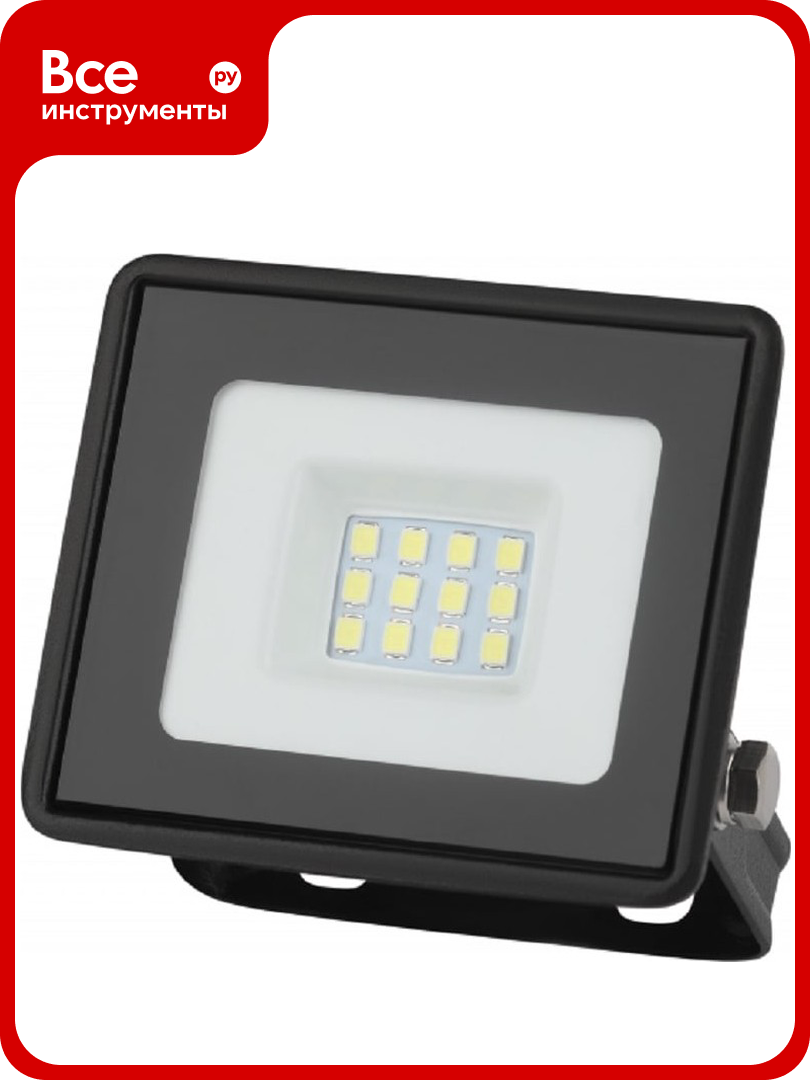 Светодиодный уличный прожектор ЭРА LPR-023-0-40K-010 10Вт 4000K 800Лм 81х75х215 Б0052029