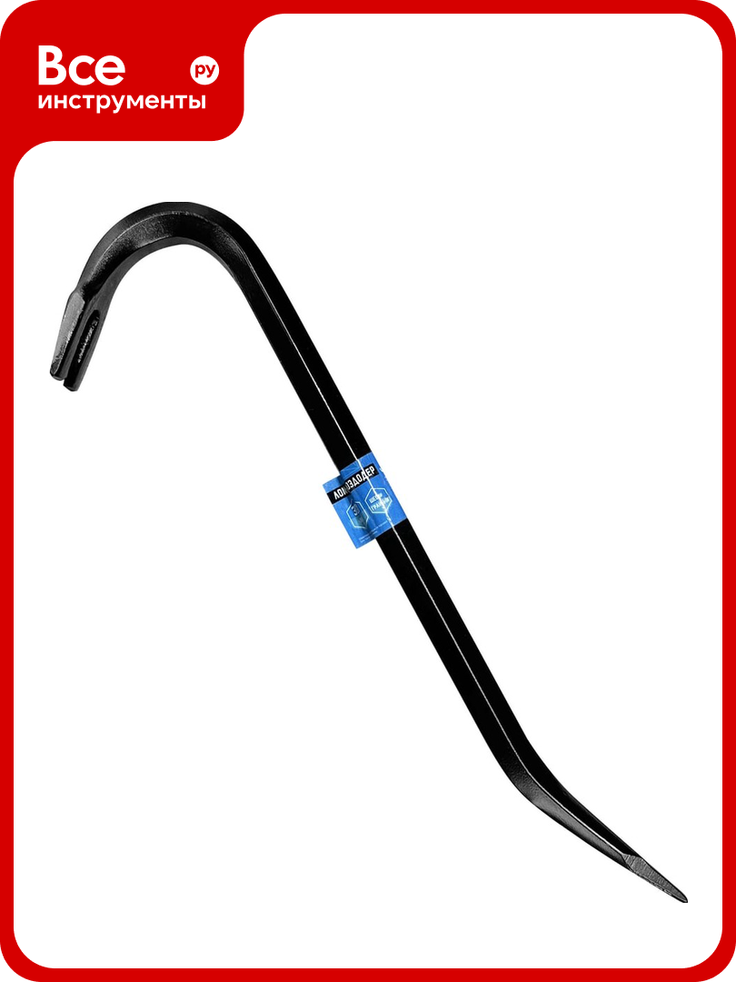 Шестигранный лом-гвоздодер vertextools 300 мм 20-10-300