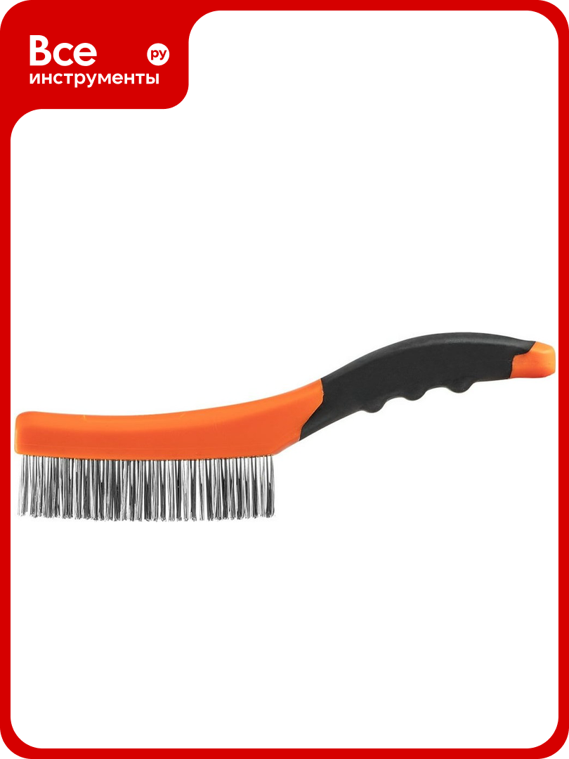 Проволочная щетка NEO Tools нержавеющая проволока  4х16 рядов 39-050