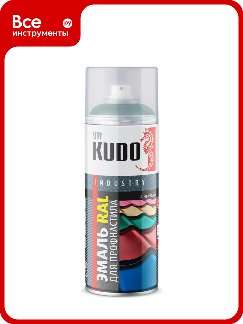 Эмаль для металлочерепицы KUDO RAL 6005 зеленый мох KU-06005R