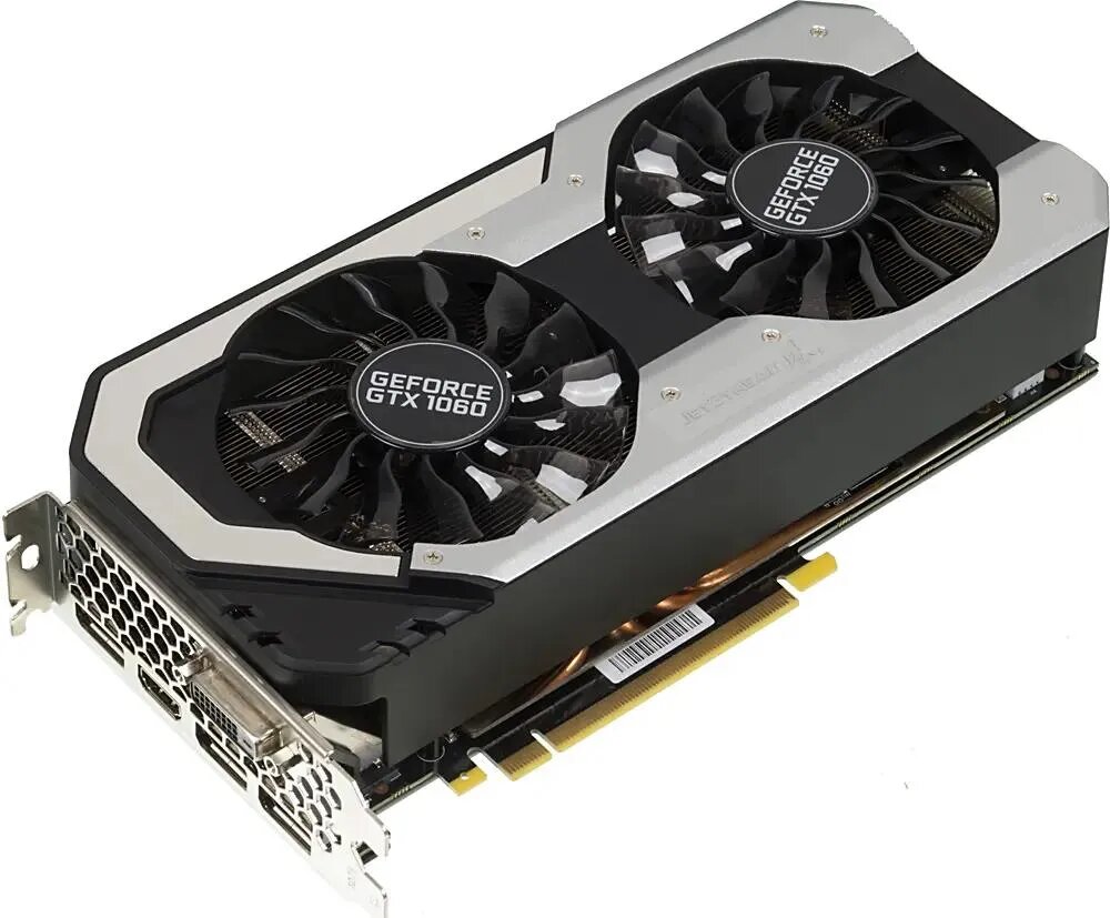 Видеокарта GeForce GTX 1060 Palit, 6ГБ, 192бит, 3 DisplayPort, 400Вт