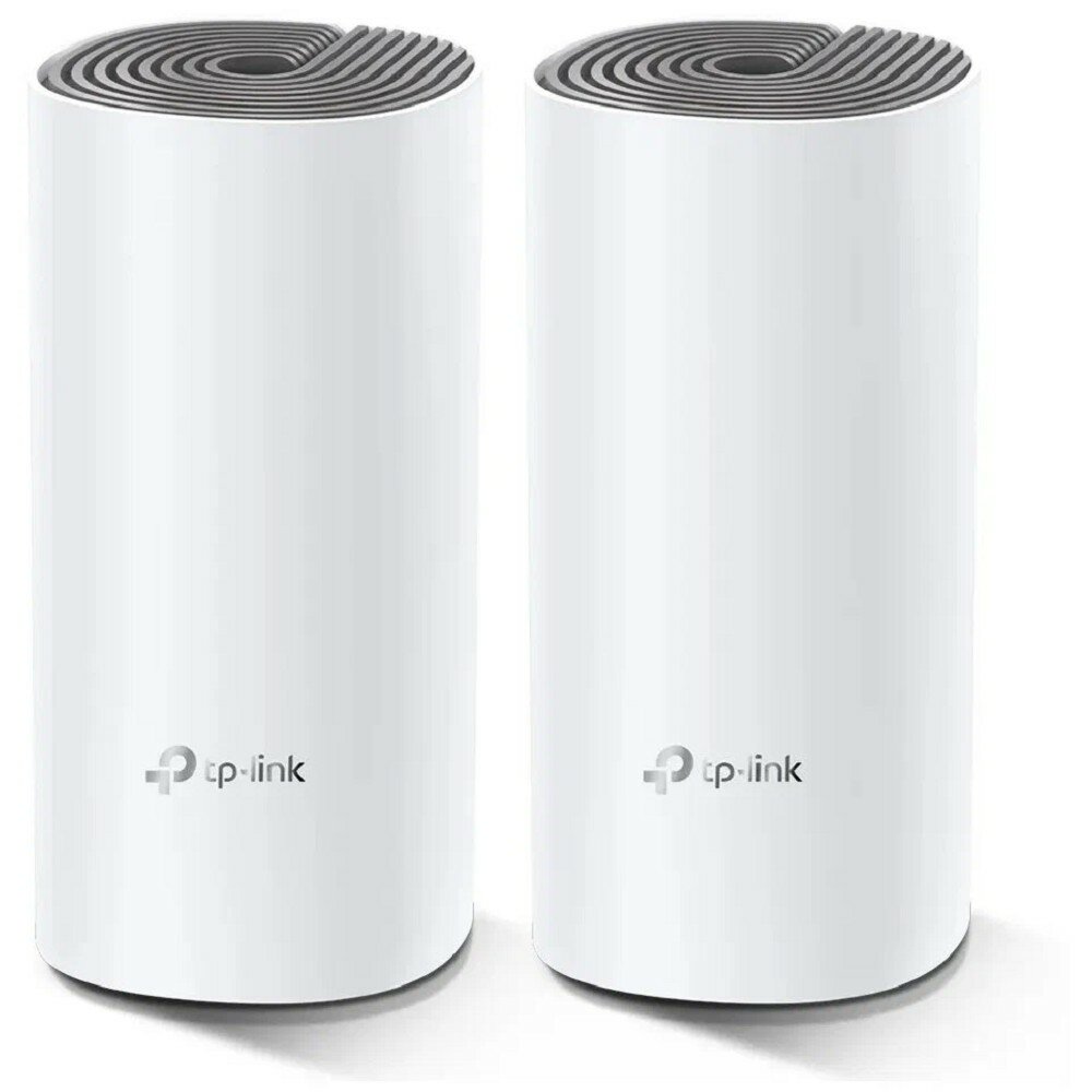TP-Link Mesh-Система Deco E4 2-pack , AC1200, двухдиапазонная, 2xRJ45 100Мбит с комплект из 2шт