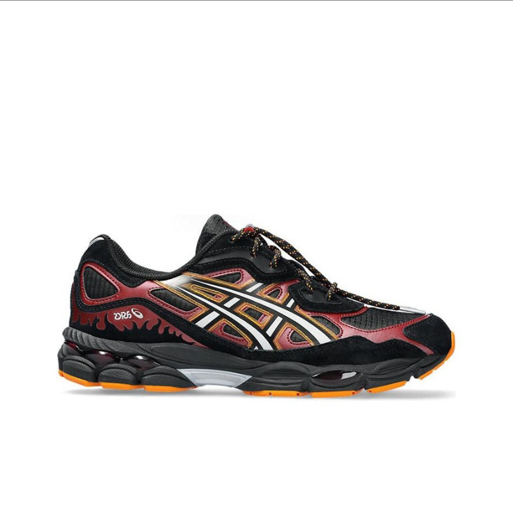 Кроссовки ASICS GEL-NYC, полнота B (US)/ на среднюю стопу, размер EU43.5, черный/красный