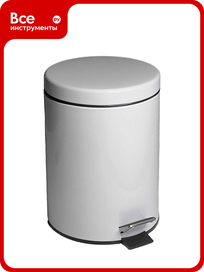 Ведро из нержавеющей стали Nofer 3 л  с педалью 09100 03  B