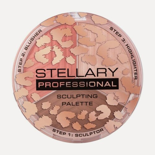 Изображение товара Палетка для контуринга 3 в 1 Stellary Face Sculptor, Тон 01, 11,4 г
