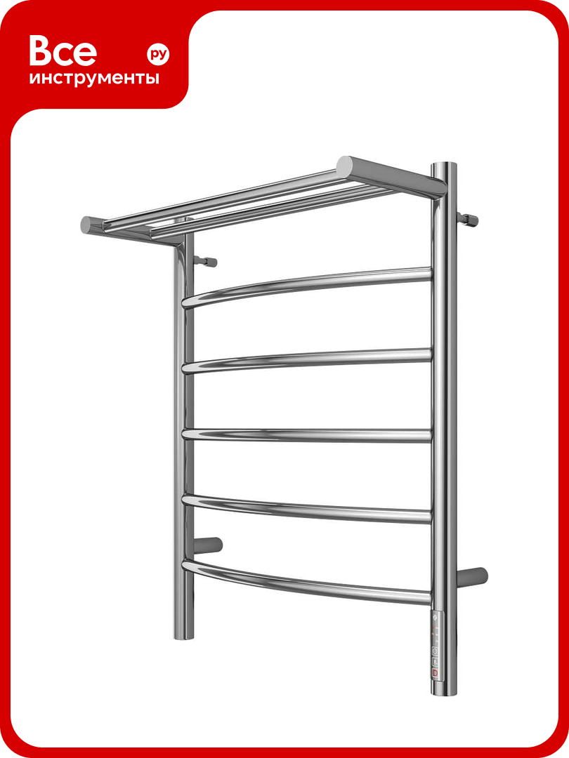 Полотенцесушитель Terminus Классик с полкой quick touch П6 500x650 4670078531391