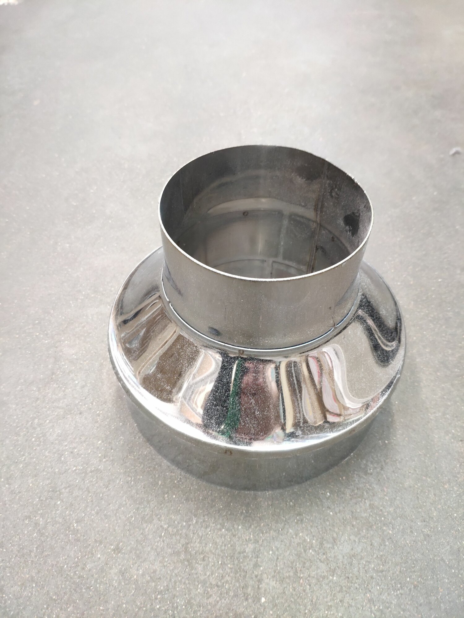 Переход на сэндвич (AISI 430 10мм/05мм) KERALUX д.115х200 (ПМ)