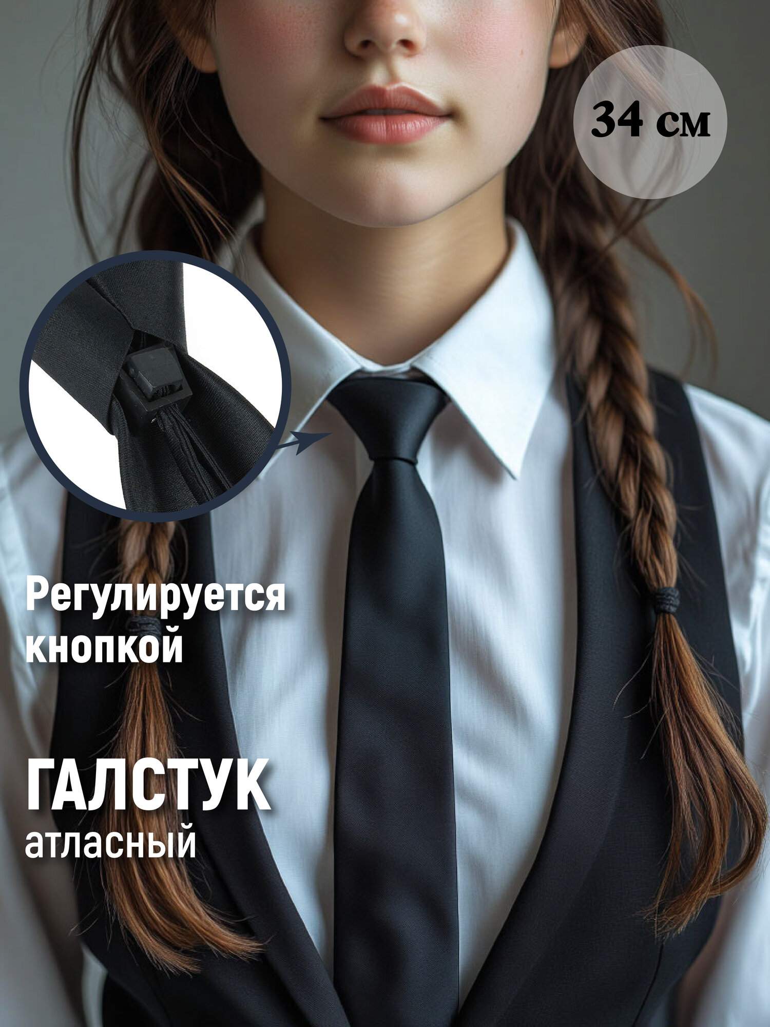 Галстук ШОПОГОЛИК, черный 2
