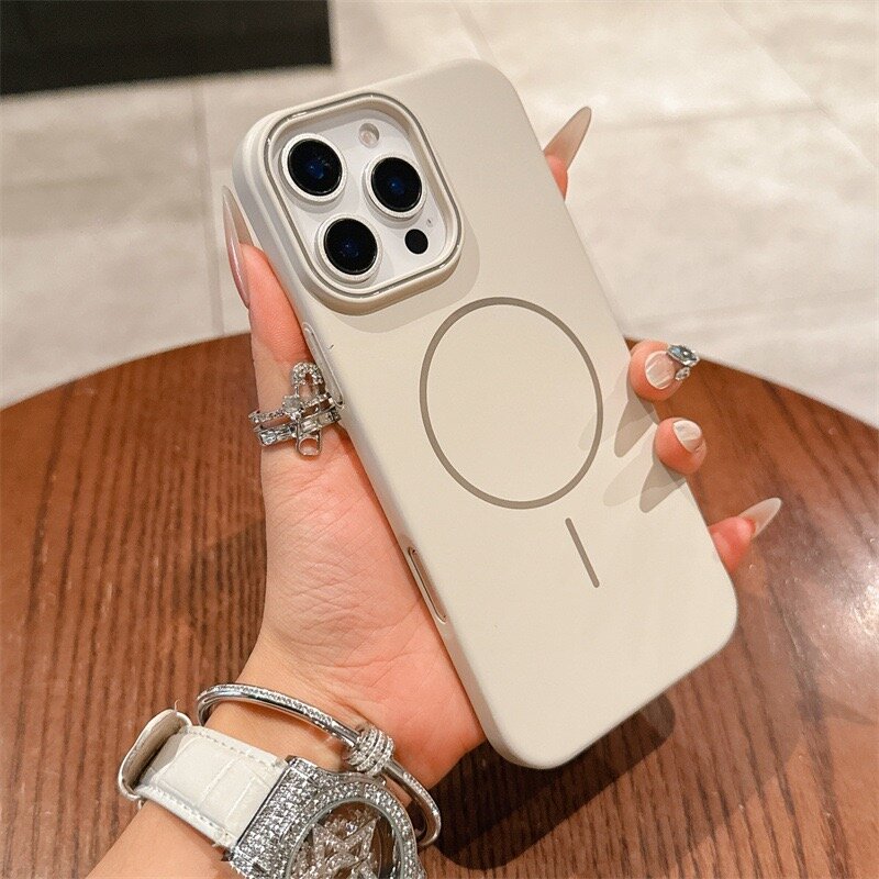 Чехол для айфон 13 Про тонкий с магсейф белый / Чехол для iPhone 13 Pro тонкий с MagSafe белый