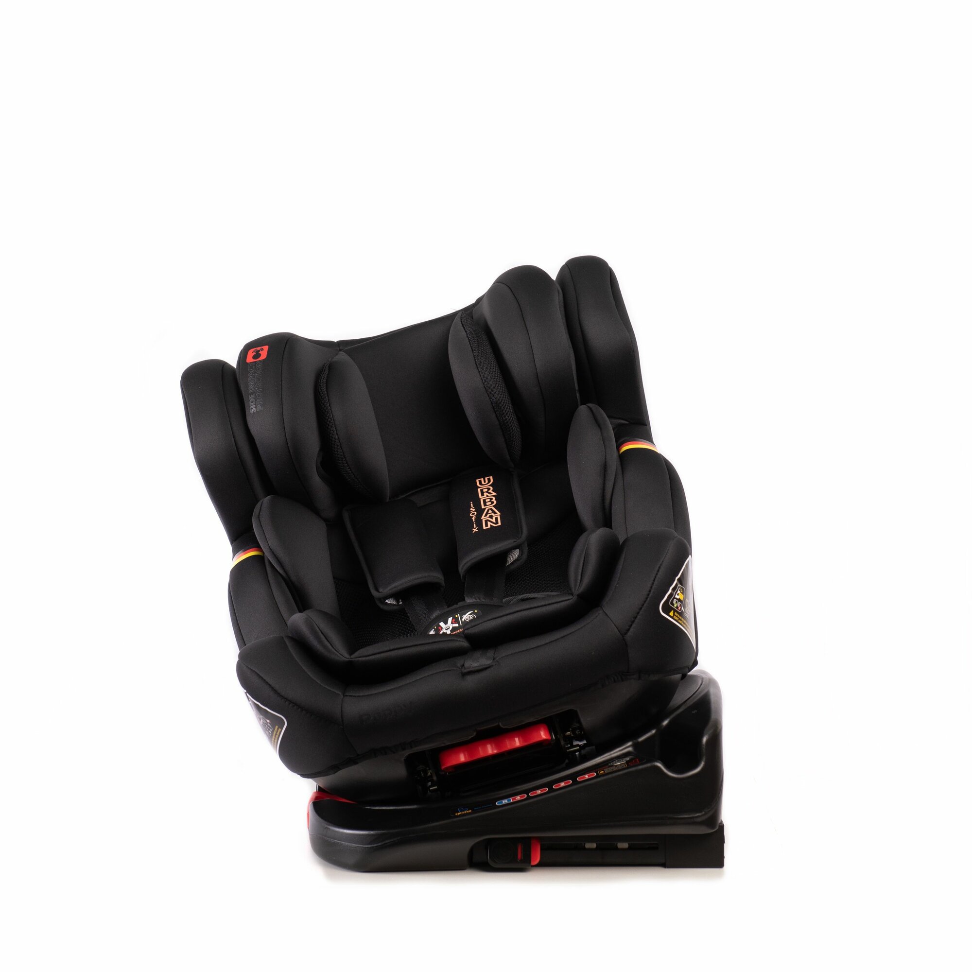 Автокресло 0-36 с вращением и козырьком Peppy Urban Isofix с рождения до 12 лет Gold black (GM0932) — фото 1
