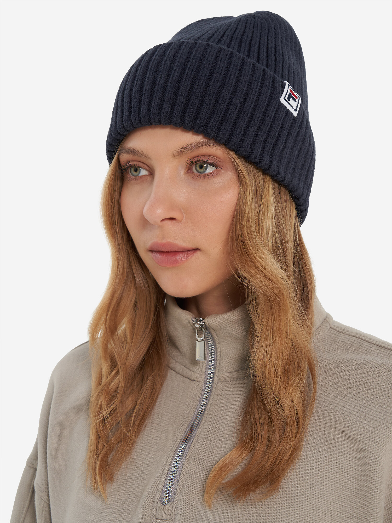 Шапка Fila Unisex Regular Basic Hat для мужчин и женщин, размер one size, темно-синий — фото 1