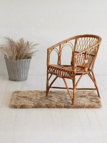 Изображение товара Натуральный овечий коврик Shkura-Dekor, натуральная шкура, песочный