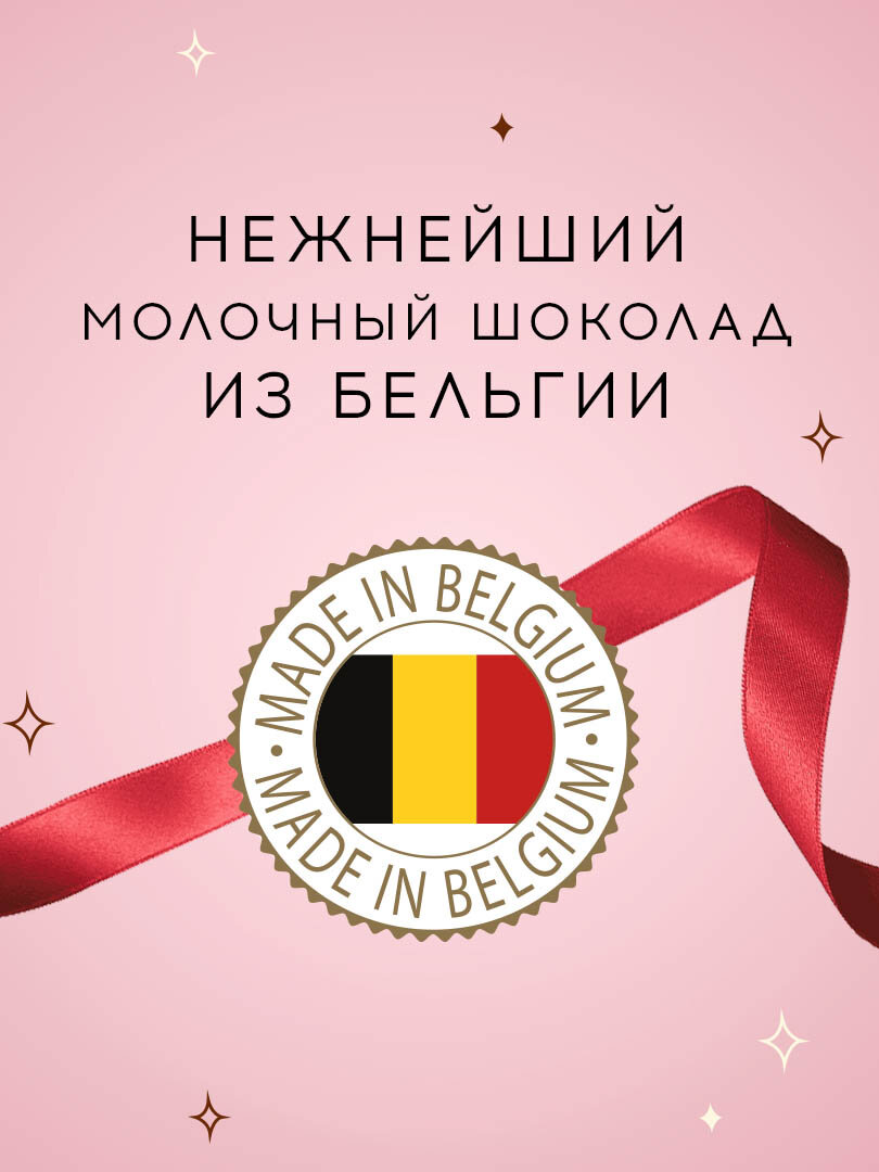 Конфеты шоколадные Ameri Belgian Seachell ракушки с начинкой пралине, 250 г — фото 1
