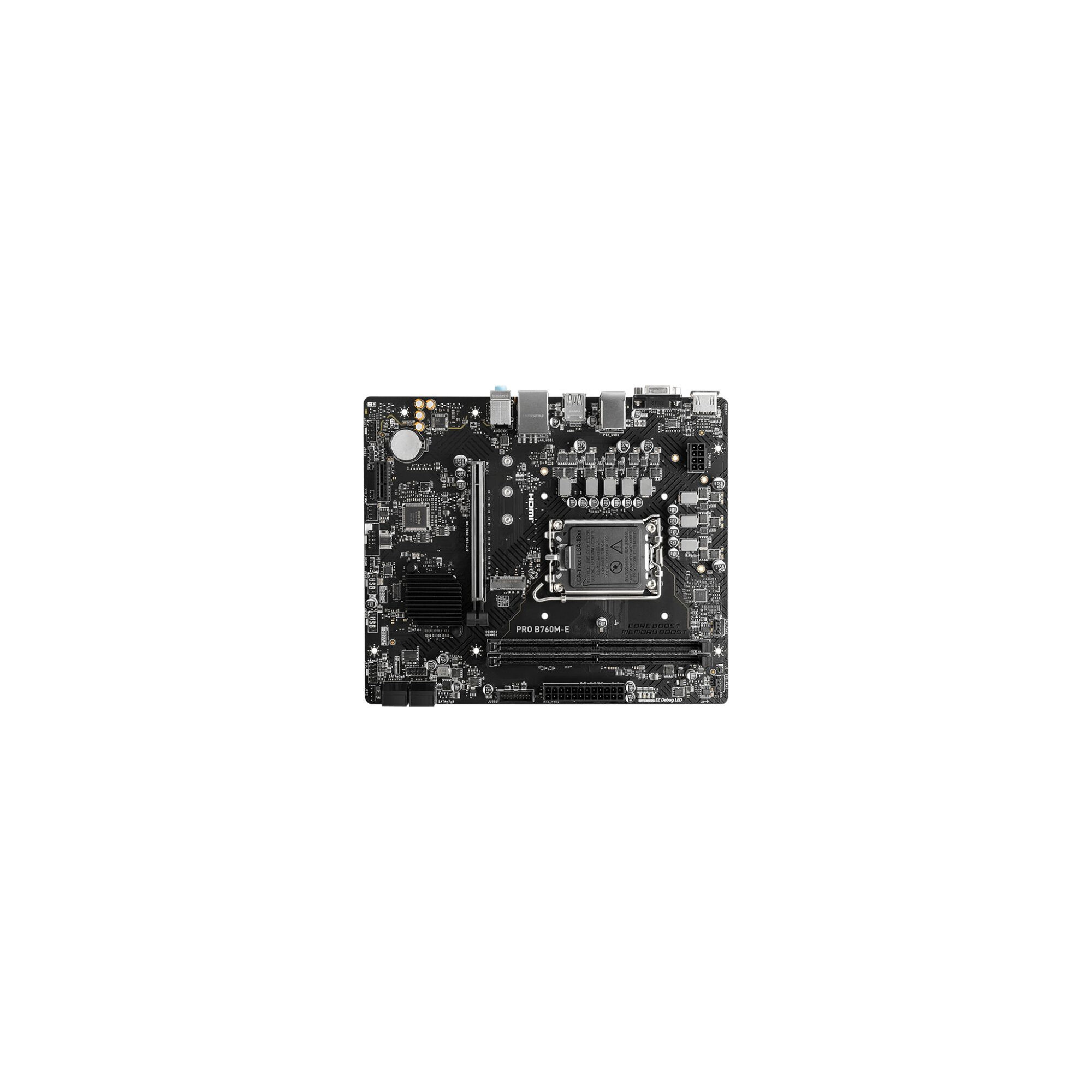 Материнская плата MSI PRO B760M-E, Soc-1700, Intel B760, mATX