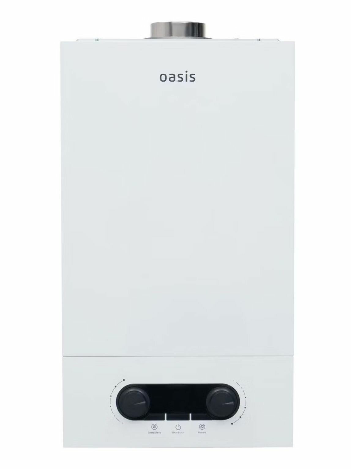Газовый котел Oasis KK-20 белый настенный с открытой камерой сгорания