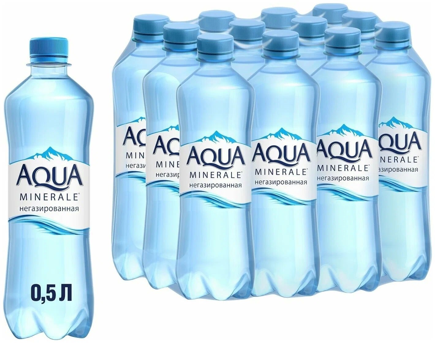 Аква Минерале 0,5л. негаз 12шт. БЧЗ Aqua Minerale Вода питьевая
