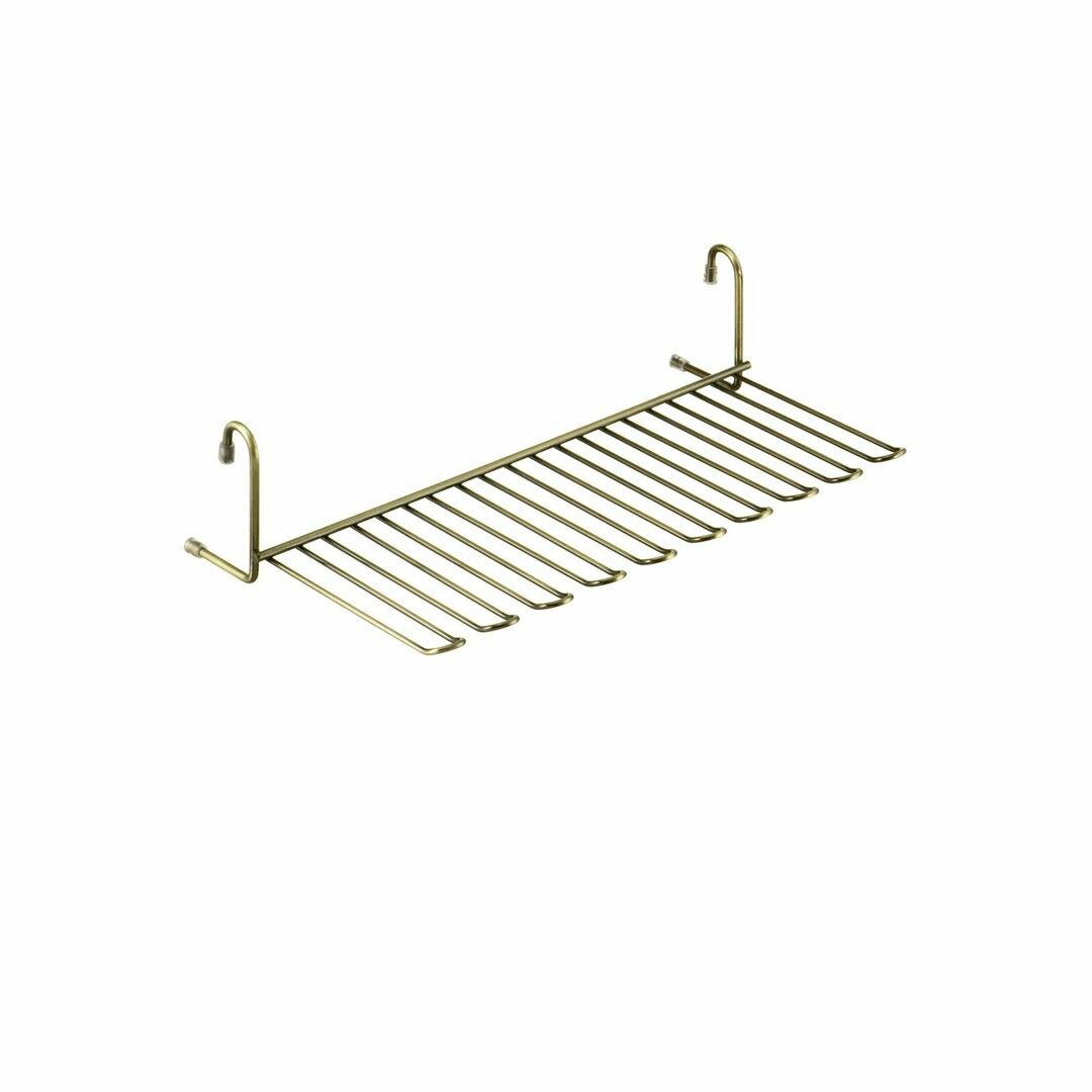 Полка для бокалов (410х200х100) бронза YG-G507