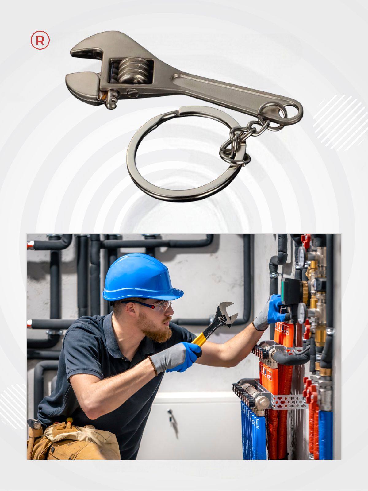 Брелок remove, серебристый — фото 1