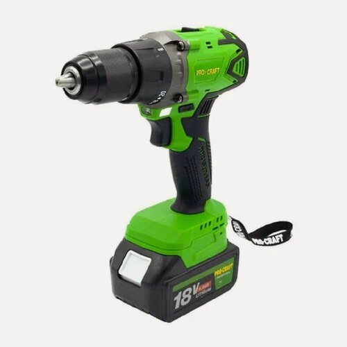 Изображение товара Аккумуляторный шуруповерт Procraft PA18BL Extra 20 В, 2х4.0 Ач (бесщеточный), 45 Hm