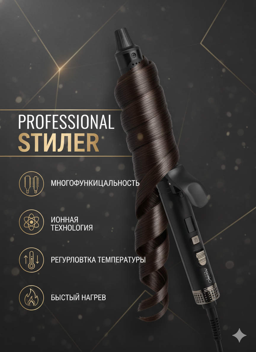 Плойка, выпрямитель, дорожный, для укладки, керамическое покрытие,