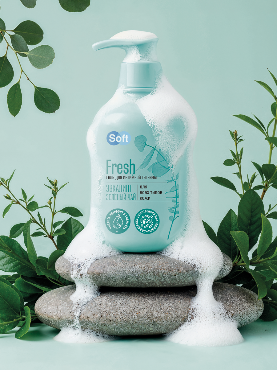 SOFT Fresh гель для интимной гигиены, 220мл, для всех типов кожи