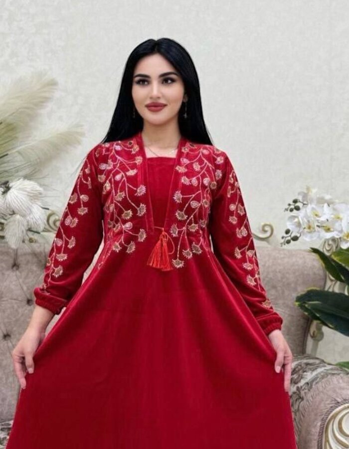 Венчальное платье  Женская домашняя одежда, размер 46-52, черная, размер 50, красный — фото 1