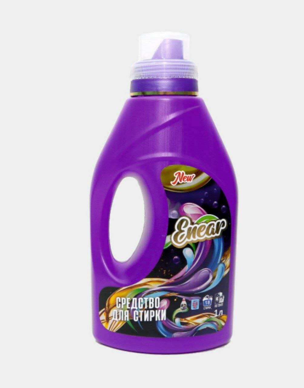 Ель для стирки Enear 2 л, 36 стирок, для цветного и белого белья, концентрат, для автоматических машин