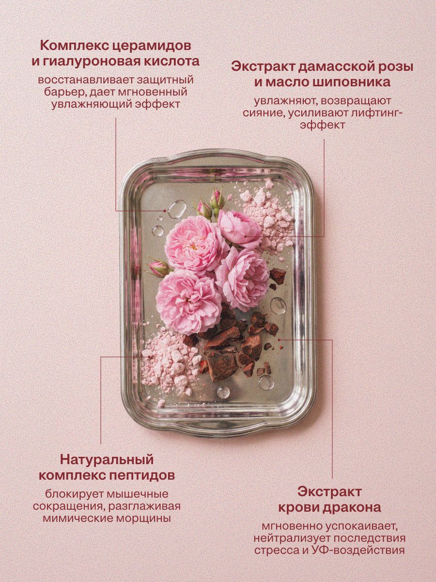 Краснополянская косметика Сыворотка для лица с пептидами Queen Rose, 30 мл — фото 1