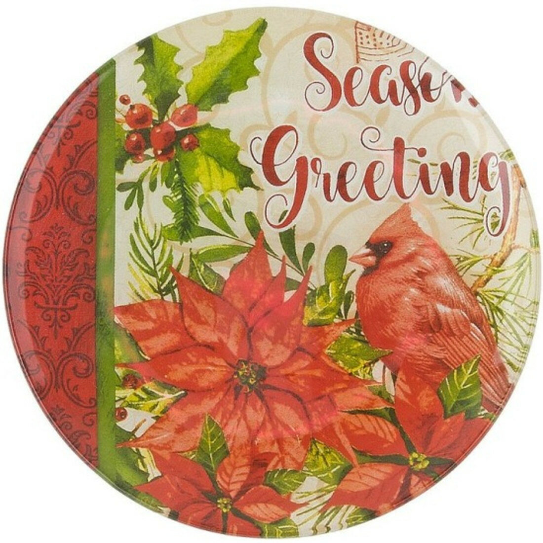 Блюдо Best Home Kitchen Вest Home  Красный кардинал  15х15х1 см 