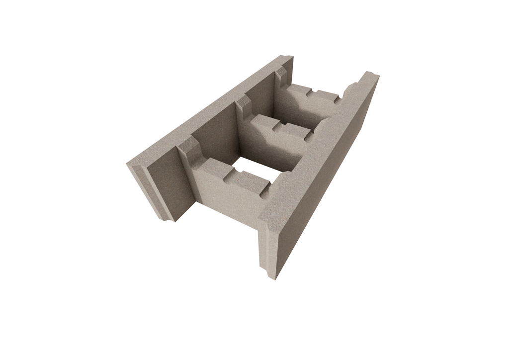Фундаментный блок ООО СМАРТ-БЛОК несъемная опалубка 40x30x20 см М250
