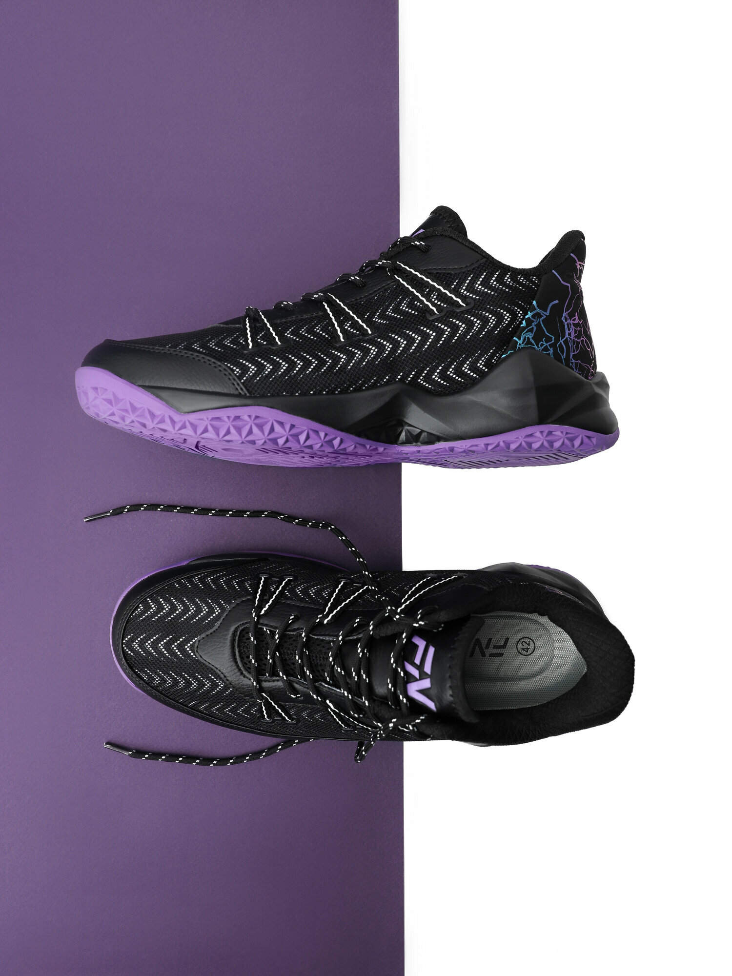 Кроссовки FN Infinity баскетбольные кроссовки полнота F (EU)/ на среднюю стопу размер 36 черный