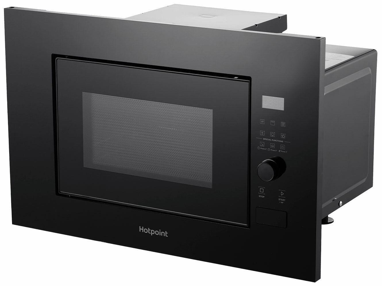 Встраиваемая микроволновая печь СВЧ Hotpoint MF20G BL H, черный — фото 1