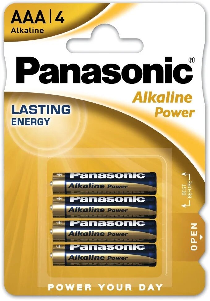 Батарейка Panasonic Bronze AAA 4BL, (4) шт. в упак (бл), щелочная