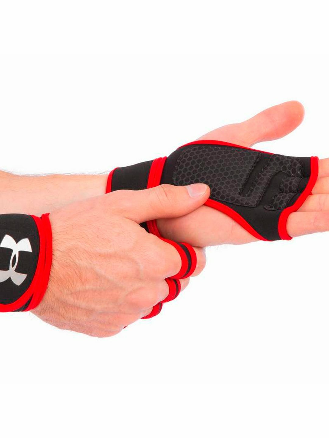 Перчатки спортивные без пальцев, для велосипеда, для тренировок — фото 1