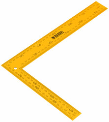 Угольник стальной Denzel 200 мм х 300 мм, ультрафиолетовая печать (измерительная шкала) 32388