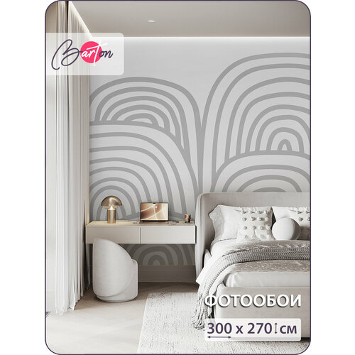 фото Фотообои на стену флизелиновые 3d абстракция линии 300х270 см bartonwall m288_w barton wallpapers
