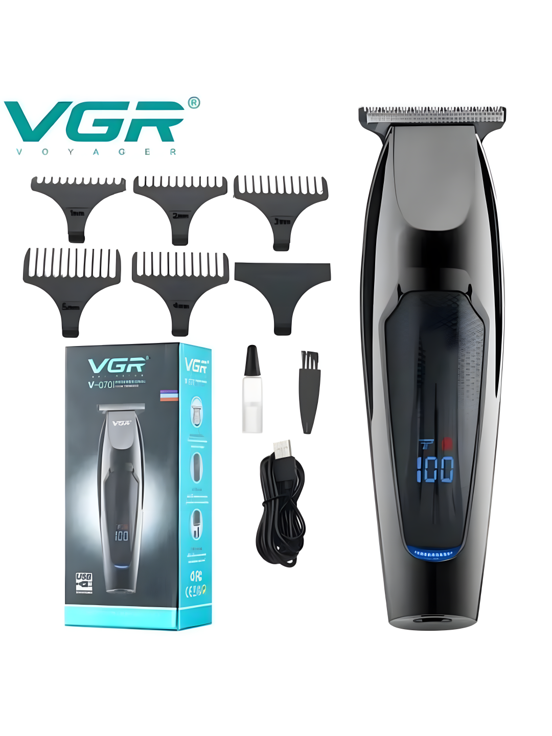 Профессиональный беспроводной триммер VGR V-070 — фото 1