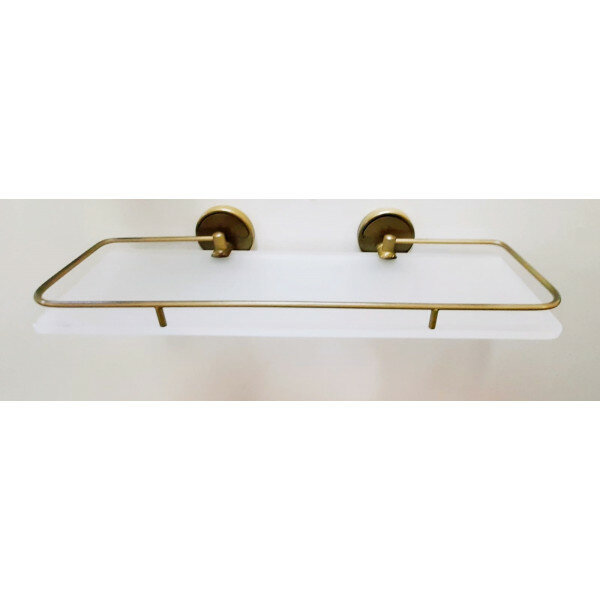 Полка стекло с ограничителем 70см. бронза Classic Elite bronze BC017