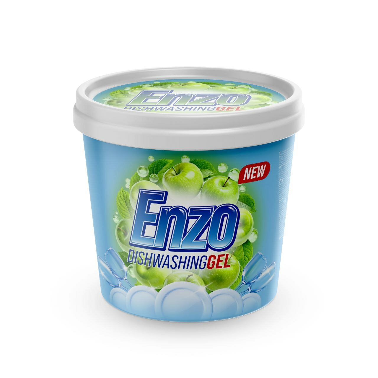 Гель для посуды ENZO - ароматом яблоки 500 гр — фото 1