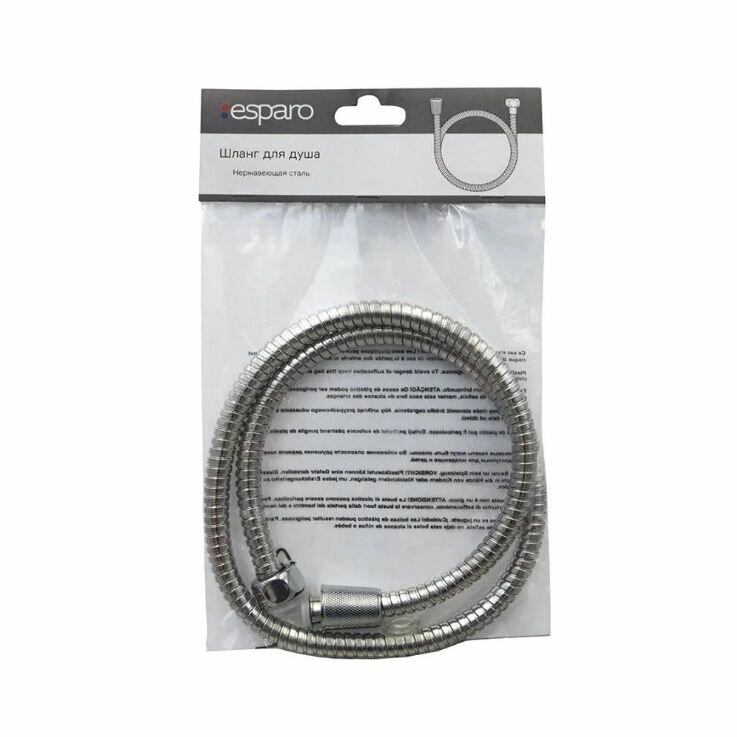 Шланг для душа esparo 0.8 м нержавеющая сталь — фото 1