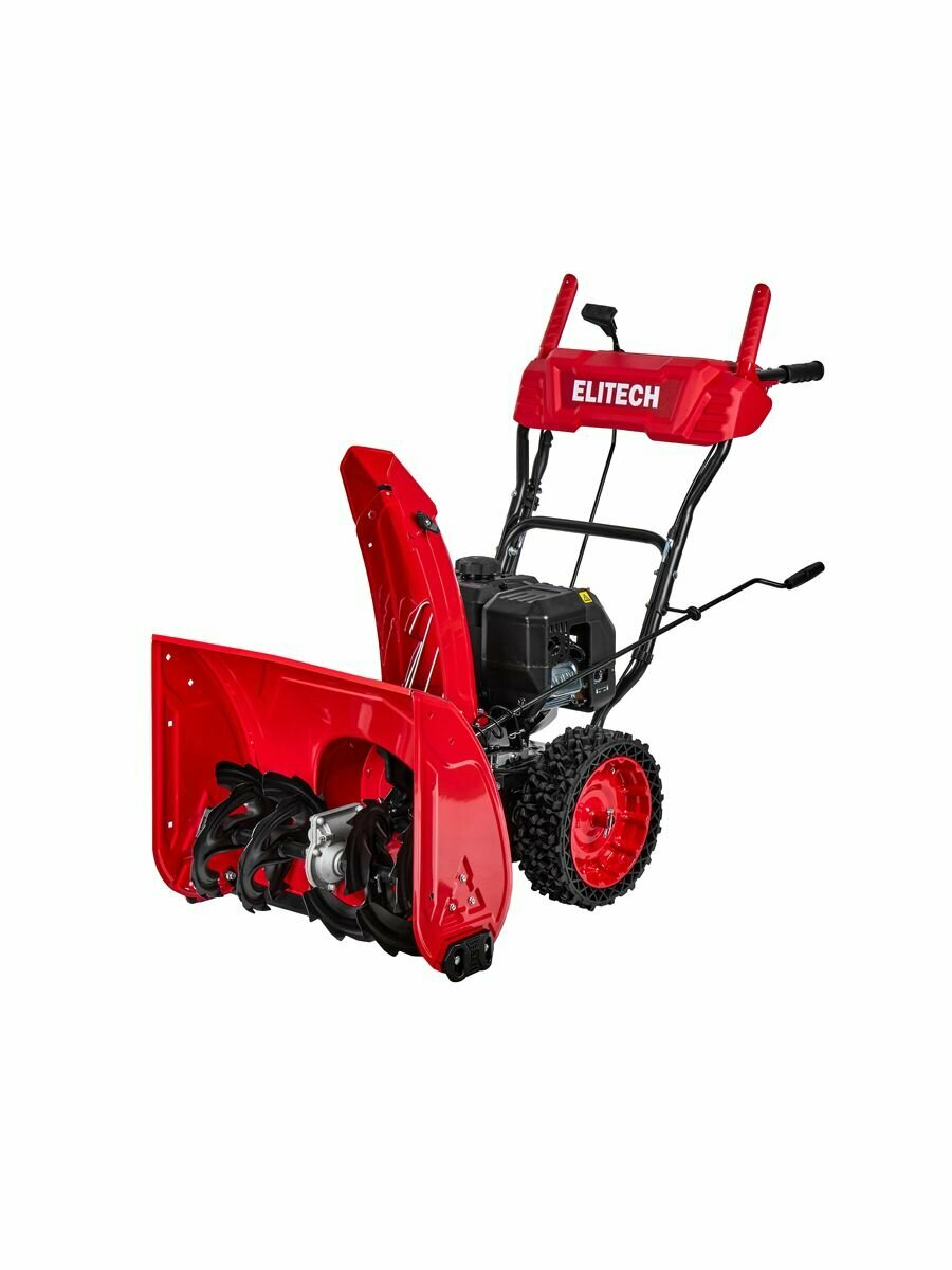 Снегоуборщик бензиновый самоходный ELITECH СМ 0761С (ширина захвата 610 мм выброс снега до 12 м)